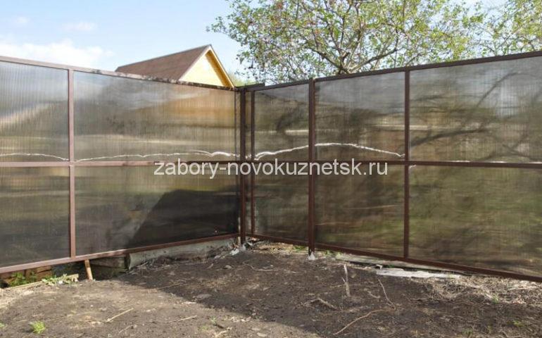 забор из поликарбоната в Новокузнецке